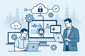 Profesjonalna obsługa informatyczna przychodni i placówek medycznych w Poznaniu – bezpieczeństwo i ciągłość pracy.